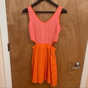 Teen Vogue for mstylelab Orange and Pink Dress